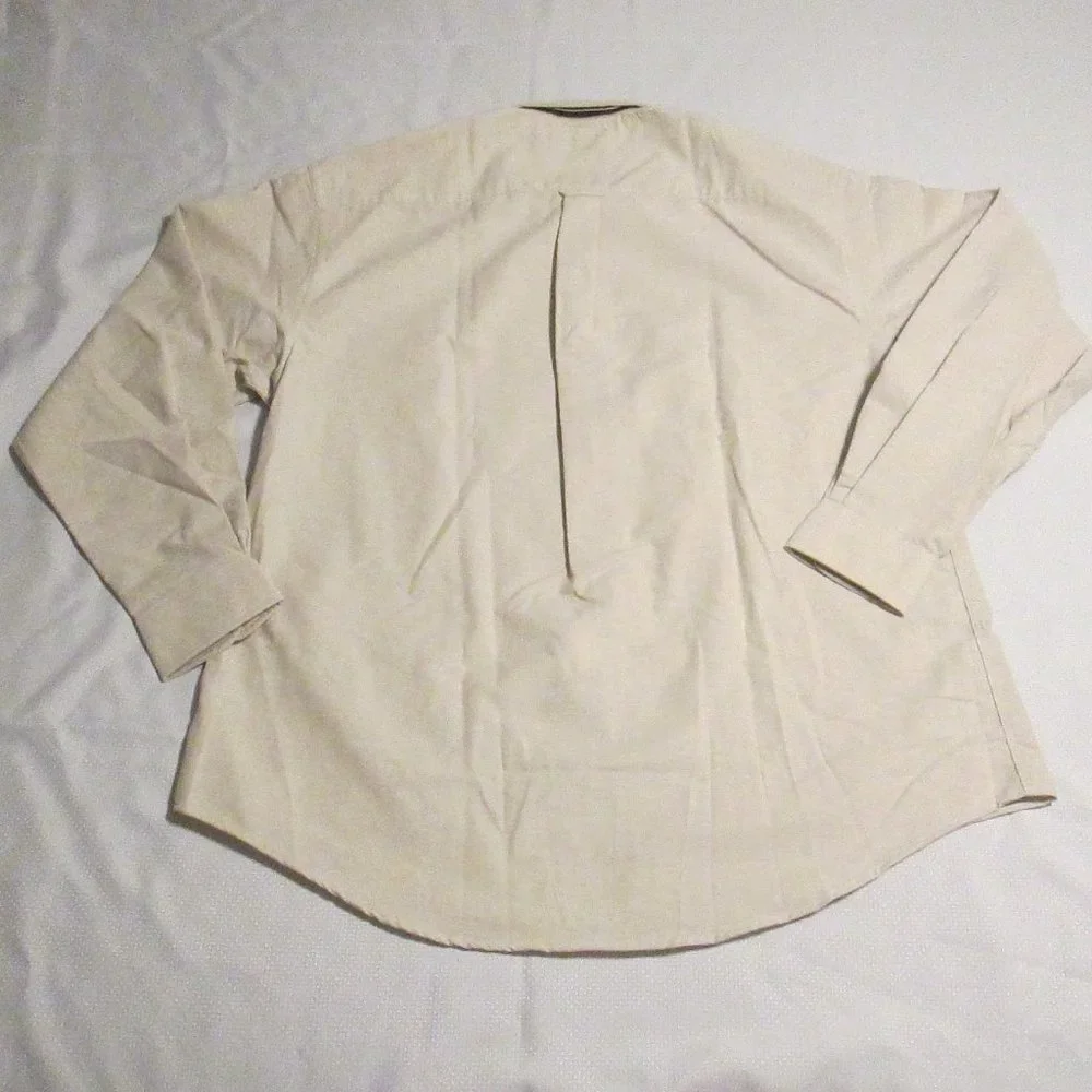 🎈 #SOLD# CROFT & BARROW MEN’S TAN/BEIGE DRESS SHIRT – 17/36 NEW 🎈 - Picture 8 of 15